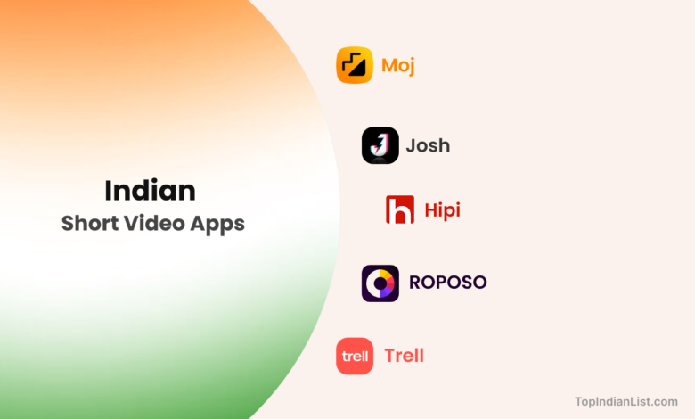 Indian short video apps list